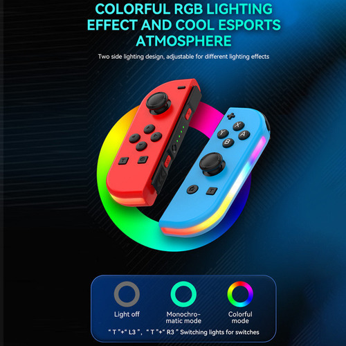 1 Par De Controles Sem Fio Para Nintendo Joycon Switch