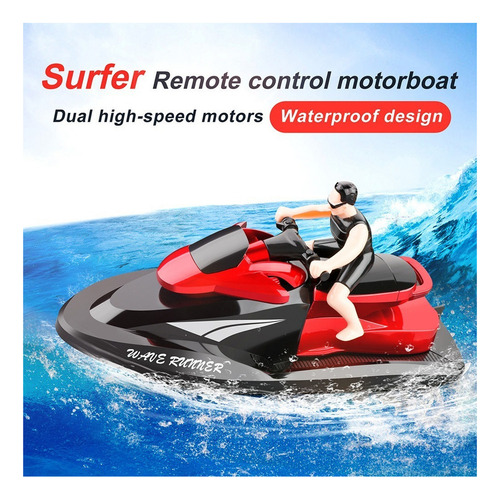 2,4 Ghz Resistente Al Agua 20 Km/h Rc Barco Alto Control