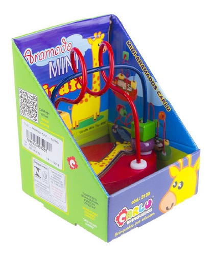 Imagem 3 de 6 de Brinquedo Pedagógico Educativo Aramado Mini Girafa Carlu
