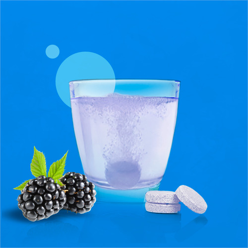 Probióticos 6 Pack Seltz Tabletas Efervescentes Zarzamora