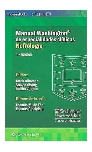 Manual Washington Especialidad Nefrología 4ed Alhamad Nuevo!