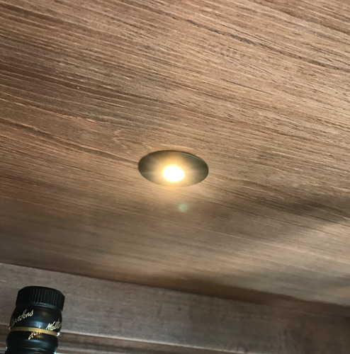 Artefacto Empotrable Led Attis R De 3w 3000k Negro Mate