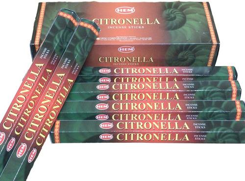 Incienso Hem Mayoreo 120 Varas C/portaincienso Citronela Citronela