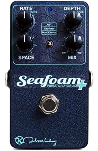 Keeley Seafoam Plus Vibrato Chorus Effects Pedal, Blue (ksea