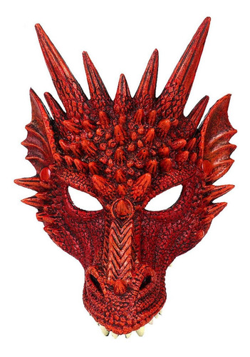 Máscara De Dragão Com Capa De Cabeça Inteira Para Cosplay Pr