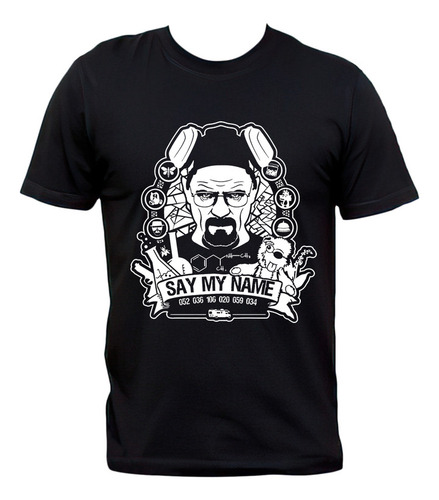 Remera Breaking Bad Say My Name Heisenberg Walter White