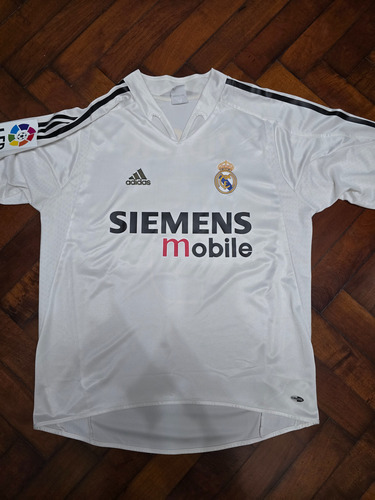Camiseta Titular Real Madrid 2004/05, Zidane 5 Talle M (Usado)