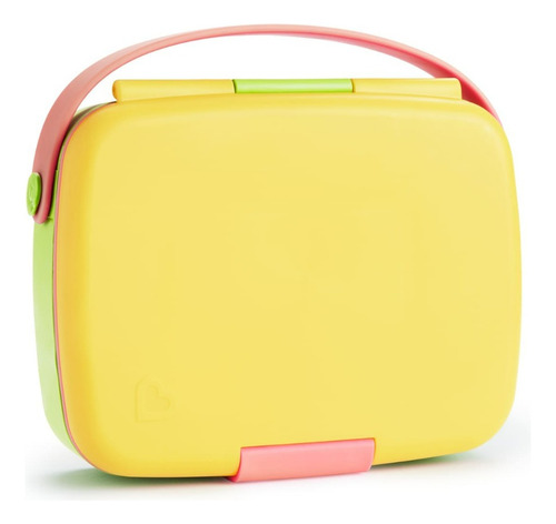 Bento Box Munchkin ® Verde / Rosa / Amarelo Com Talheres