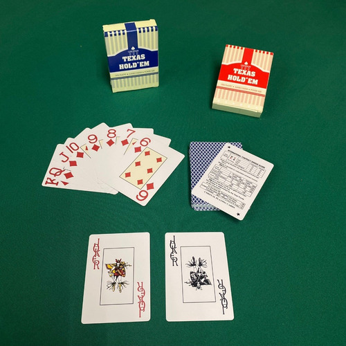 Imagen 3 de 5 de Set 2 Barajas Cartas Poker 100% Plastico Lavables