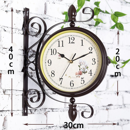 Reloj De Pared De Doble Cara De, Relojes Colgantes