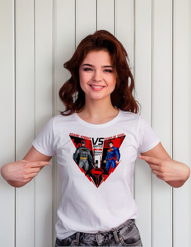Playera Para Dama Batman Vs Superman Battle