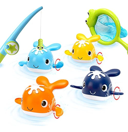 Bessentials Magnet Baby Bath Fishing Toys - Wind-up Swimming