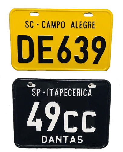 Placa De Moto Personalizada, 03 Medidas.