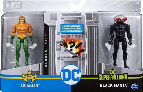 Dc Heroes Muñecos Aquman Black Manta Superman Darkseid Nuevo