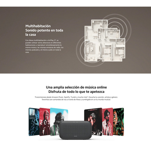 Bocina Alexa Xiaomi Smart Speaker Lite Compatible Con Apple Airplay 2 Bluetooth5.1 Wi-fi De 2,4 Ghz/5 Ghz