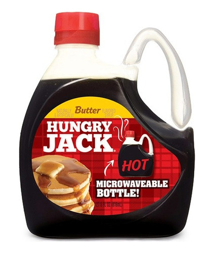 Jarabe Sabor Mantequilla Butter816 Ml Hungry Jack