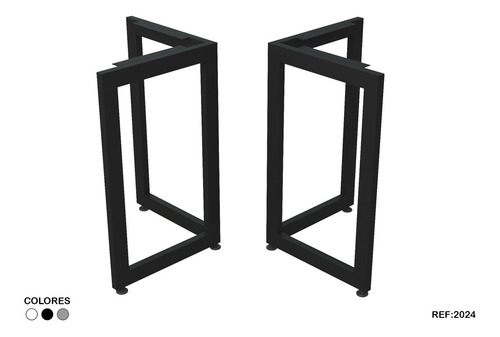 Imagen 2 de 2 de Base Metalica* Costados* + Patas* Bases Patas Metalicas* 02