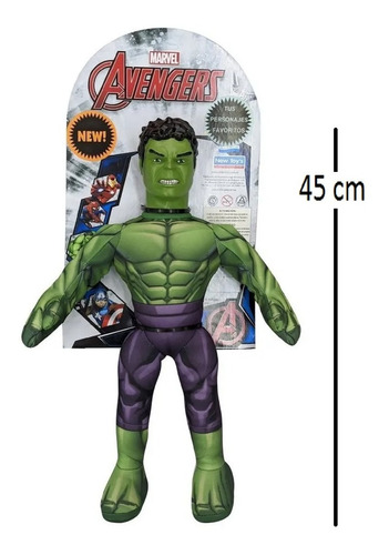 Imagen 1 de 1 de Muñeco Marvel Hulk Original Con Licencia New Toys