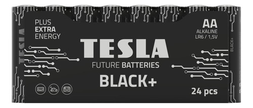 Pilas Alcalinas Aa Tesla Black + 24 Piezas