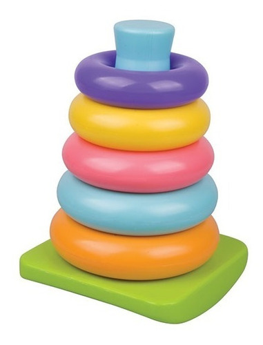 Imagem 1 de 2 de Brinquedo De Argolas Para Crianças 5 Unidades