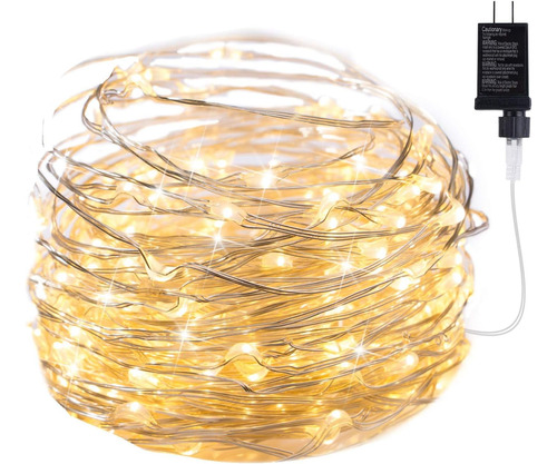 Luces De Hadas Plug In 33ft 100 Led Impermeable Cable P...