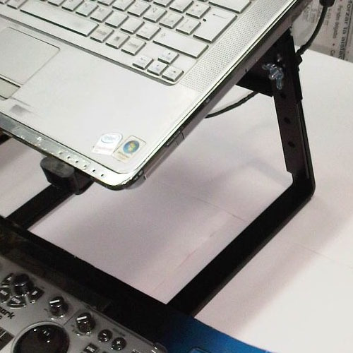 Imagen 6 de 10 de Pro Stands Soporte Notebook Controlador Mixer Dj Blanco