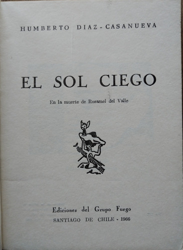 El Sol Ciego - Humberto Díaz-casanueva (firma)