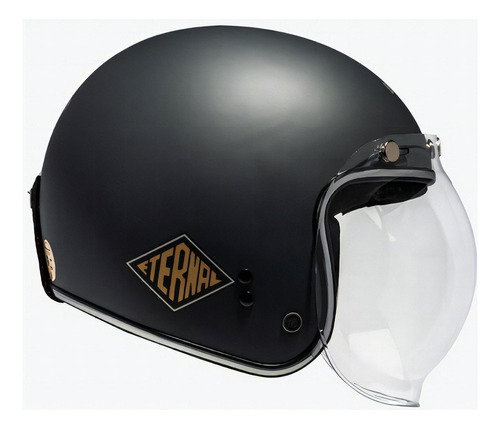 Capacete Moto Bieffe B-45 Eternal Custom Com Acessórios Cor Cinza fosco Tamanho do capacete 56