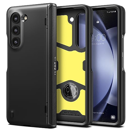 Funda Para Samsung Z Fold 5 Spigen Slim Armor Pro Negro