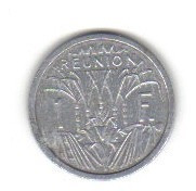 1 Franco 1964 Moneda Isla Reunión Departamento Francia - Hm4