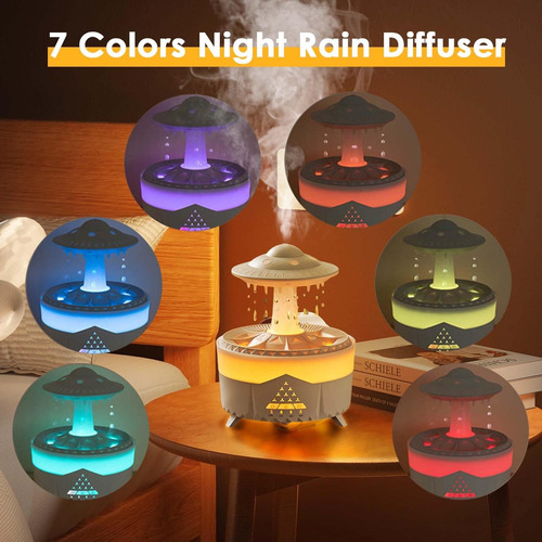 Humidificador De Nube De Lluvia Goteo De Agua, Difusor Con
