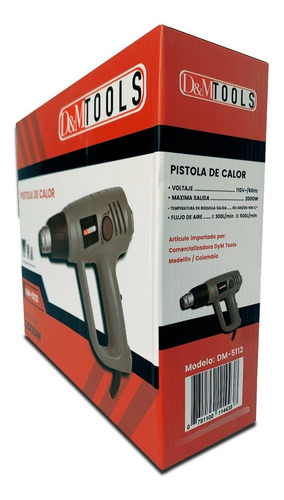 Imagen 5 de 7 de Pistola De Calor Aire Caliente 1500 Wt 2 Temperaturas