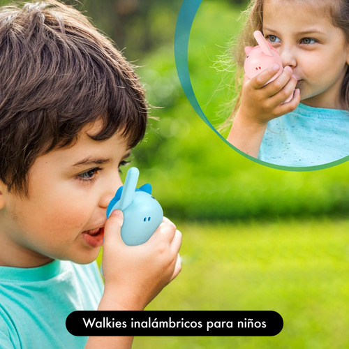 Handy Larga Distancia 3km Walkie Talkie Niños Infantil Color Rosa Y Celeste