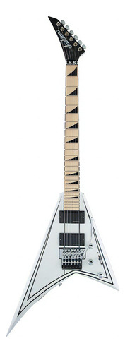 Jackson X Series Rhoads Rrx24m, White With Black Pinstripes, Color Blanco Material del diapasón Maple Orientación de la mano Diestro