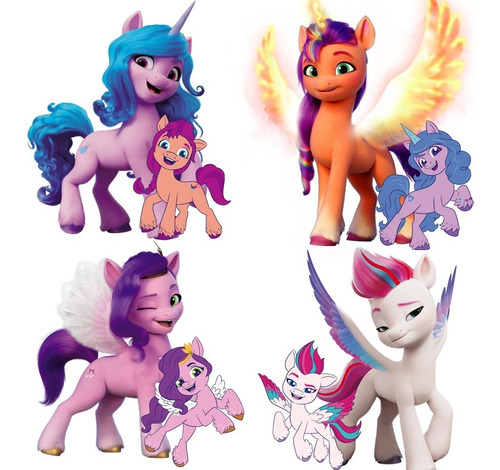 My Little Pony Libros Y Accesorios Para Decorar X 6 - Kit 1