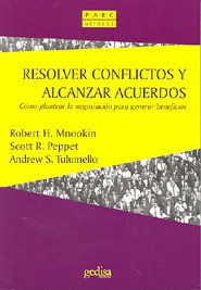 Libro Resolver Conflictos Y Alcanzar Acuerdos