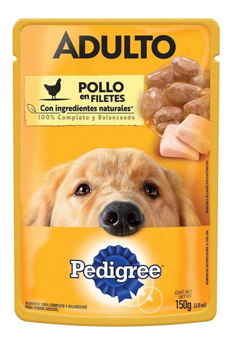 Imagen 1 de 3 de Alimento Pedigree Perro Adulto Sobre Pollo 150g