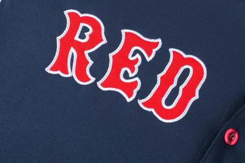Mlb Original Jerse Hombre Boston Red Sox Azul Marino