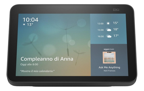 Amazon Echo Show 8 2nd Gen Con Asistente Virtual Alexa Negro