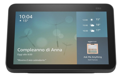 Imagen 1 de 5 de Amazon Echo Show 8 2nd Gen con asistente virtual Alexa, pantalla integrada de 8" charcoal 110V/240V