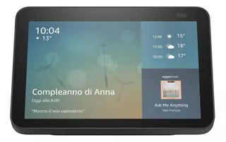 Amazon Echo Show 8 2nd Gen con asistente virtual Alexa, pantalla integrada de 8" charcoal 110V/240V