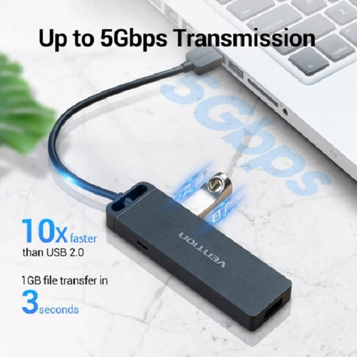 Hub 3 0 Adaptador 4 Portas Usb 3.0 Divisor Alta Velocidade