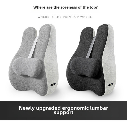 Cojín De Apoyo Lumbar Para Silla De Oficina, Almohada De Res