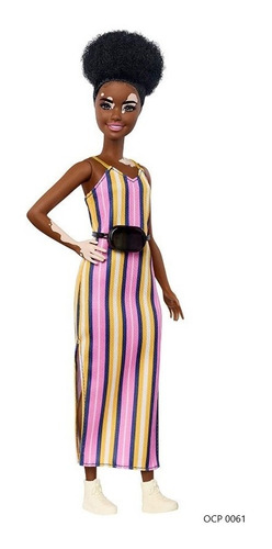 Imagem 1 de 6 de Barbie Fashionista 135 Negra Vitiligo Ms