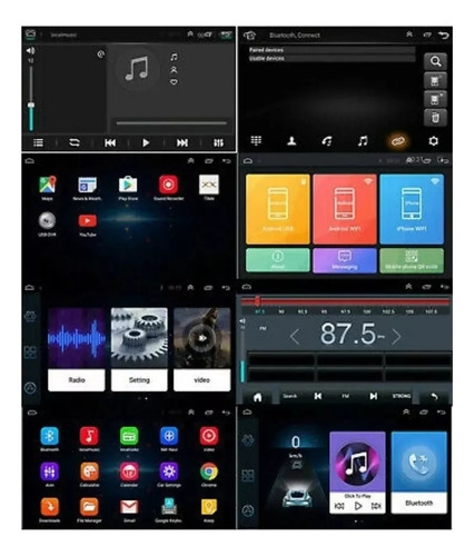2 Din Radio Android 8.1 Gps Mirror Link Wifi Usb 9 PuLG