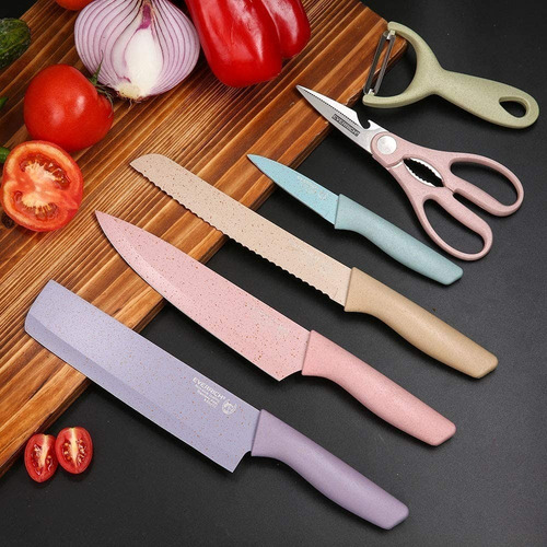 Set Juego De Cuchillos Cocina Profesionales Acero Inoxidable