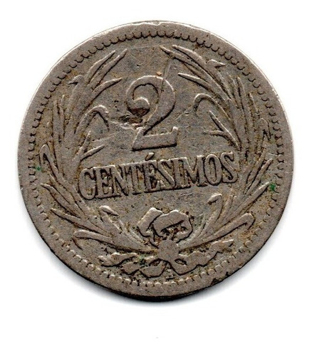 Moneda Uruguay 2 Centesimos Año 1901 Km#20