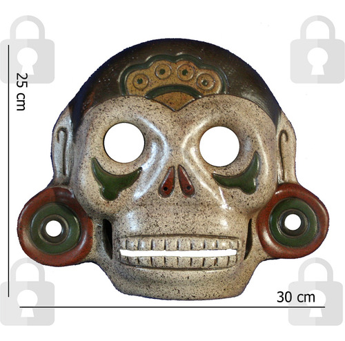 Máscara Mictlantecuhtli / Dios De La Muerte / Artesanía