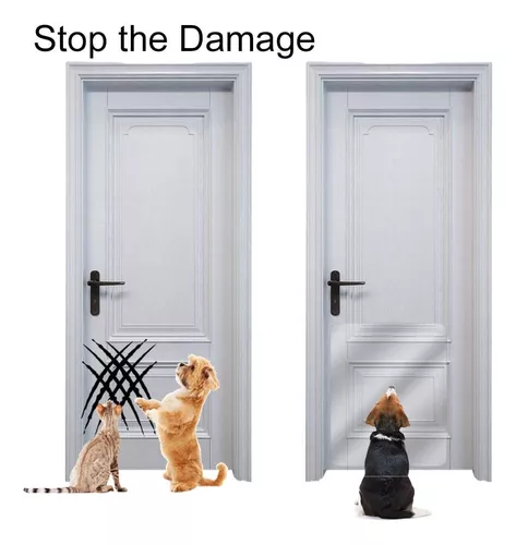  Protector de arañazos de puerta, protege tu puerta, muebles y  pared con cubierta transparente de alta calidad resistente para puerta,  protector de puerta de vinilo grande para arañazos de perros 