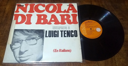 Nicola Di Bari Interpreta A Luigi Tenco Lp Disco Vinilo